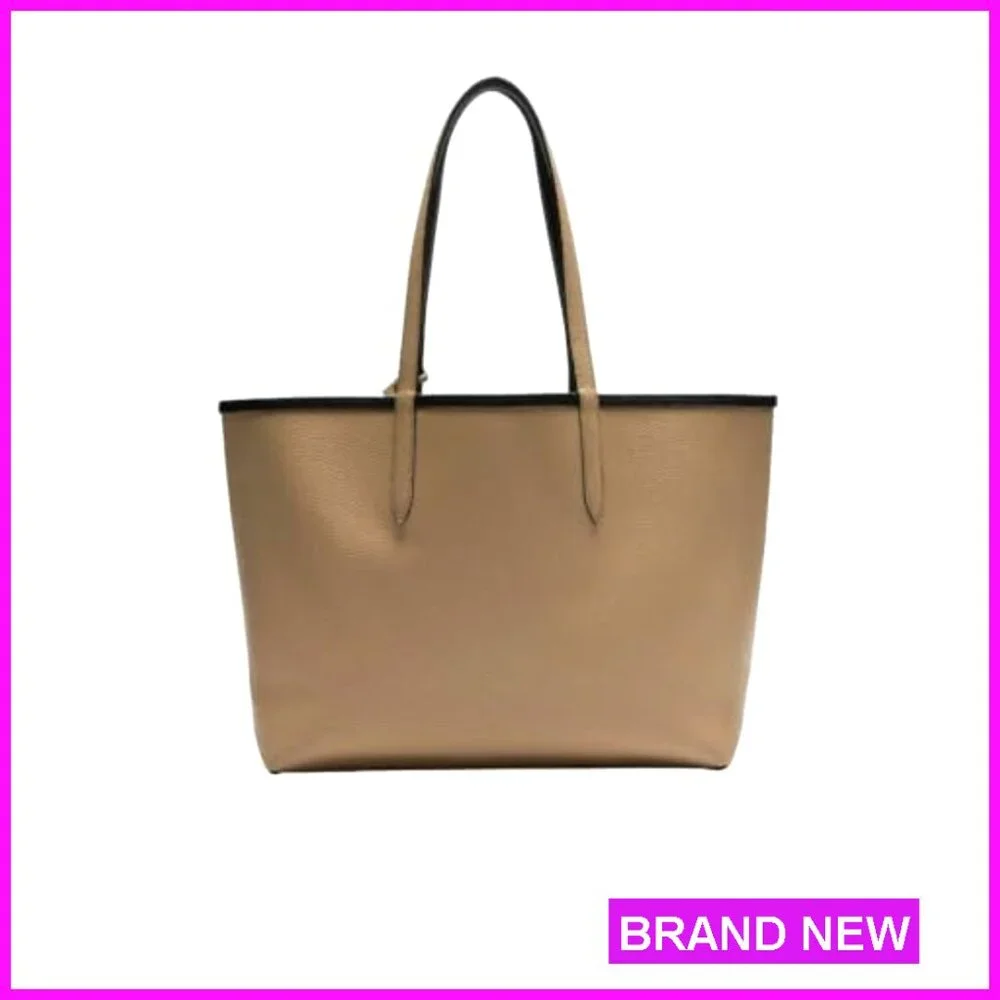 Large Reversible Tote Bag with Detachable Clutch, Holds 15" Laptop - Picture 6 of 7